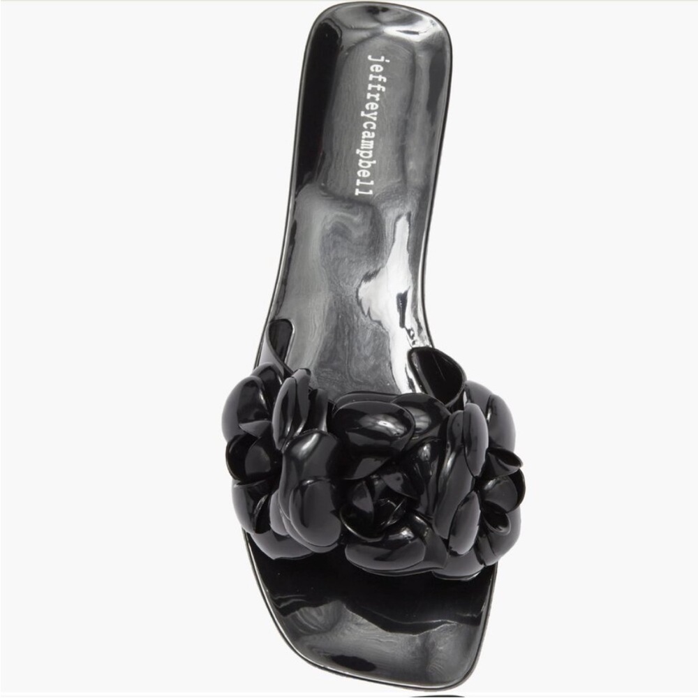 Jeffrey Campbell Black floral sandals